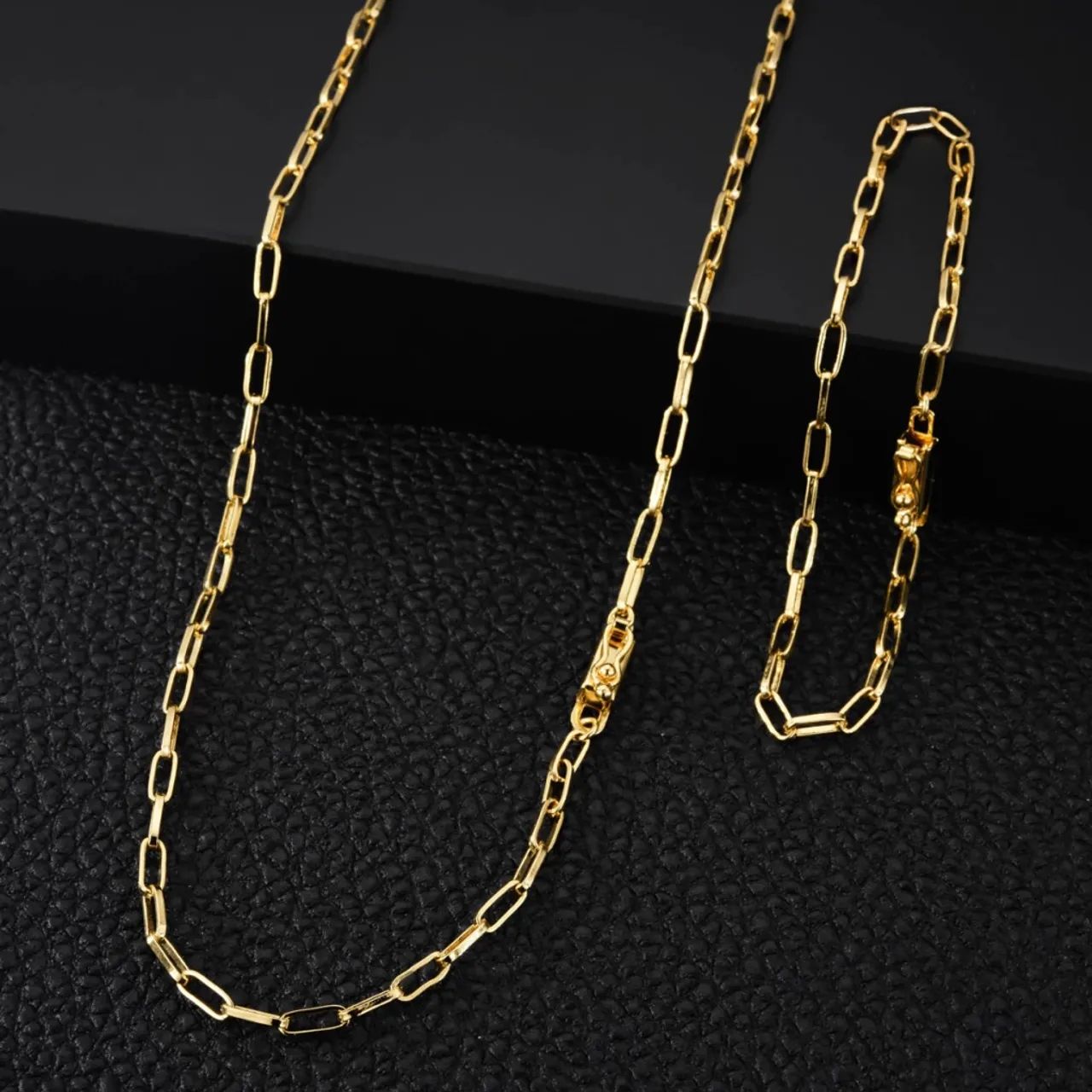 Promoção Corrente + Pulseira banhado a ouro 18k  - Foto 5