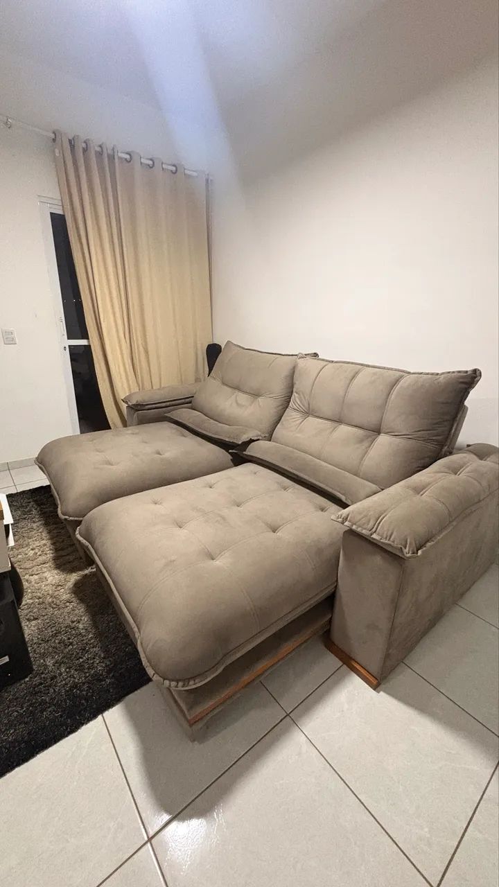 Sofá Retrátil e Reclinável 2,50 m - Estado de Novo - Foto 4