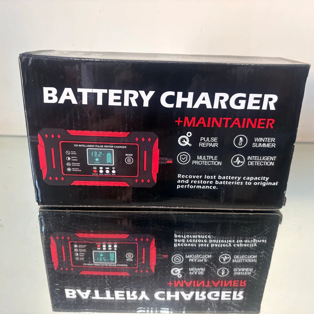 Carregador e Mantenedor de Bateria Inteligente 12V 6A - Recupere e Proteja sua Bateria!
