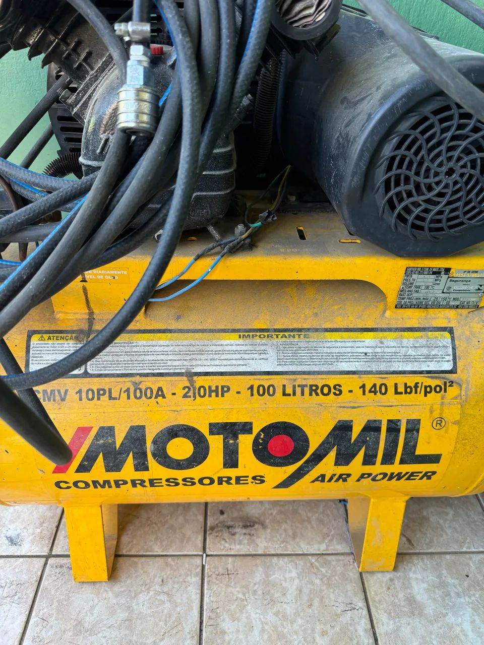 Compressor motomil 100 litros 