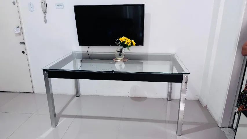 Mesa De Jantar De Vidro - Foto 2