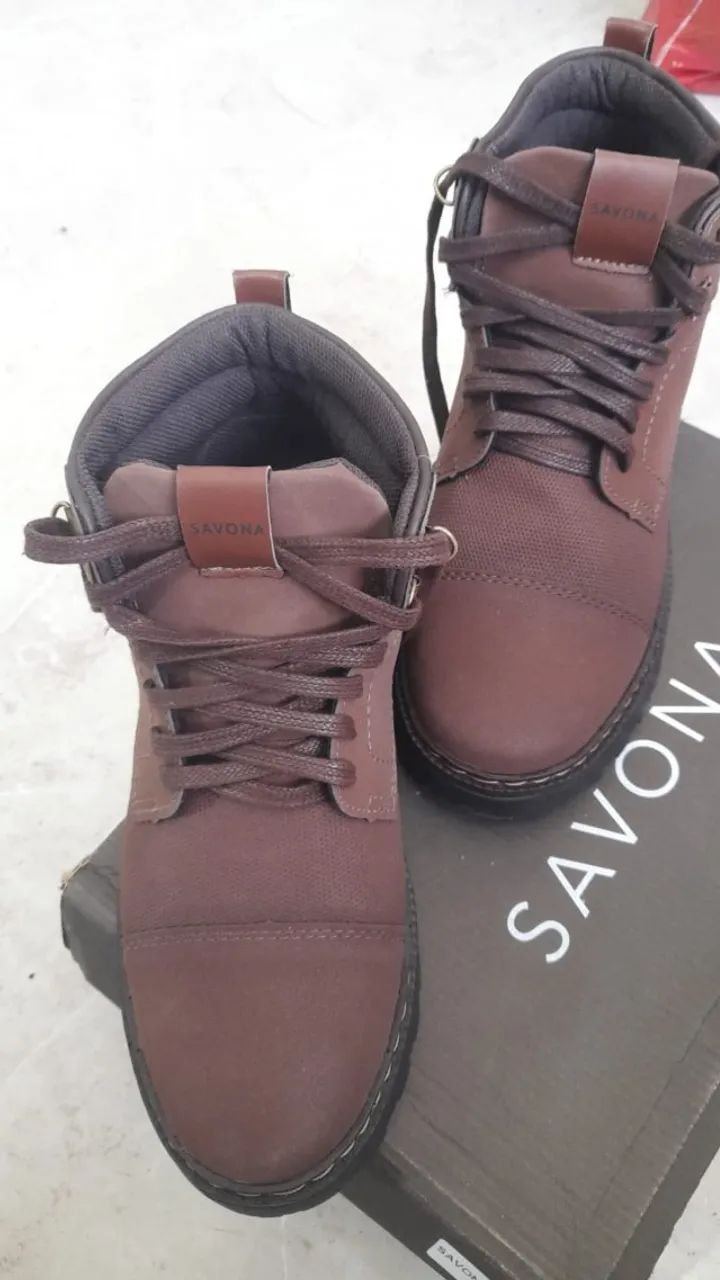 Bota Coturno couro legítimo NOVA  - Foto 5