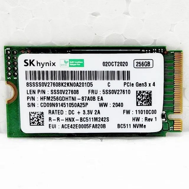 SSD M.2 2240 256GB NVMe SK HYNIX Semi-Novo - Armazenamento