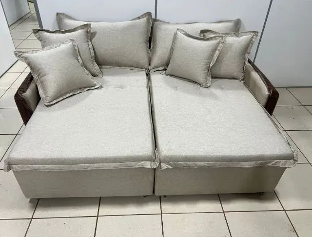 Sofá Cama Lí. (Retrátil e Reclinável) 2,00m Dividimos Em Até 10x Sem Juros