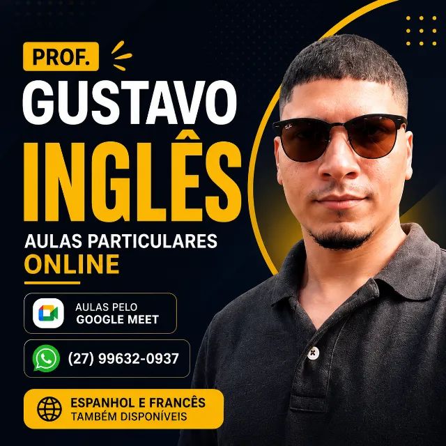 Aula de Inglês Online | Teacher Gustavo