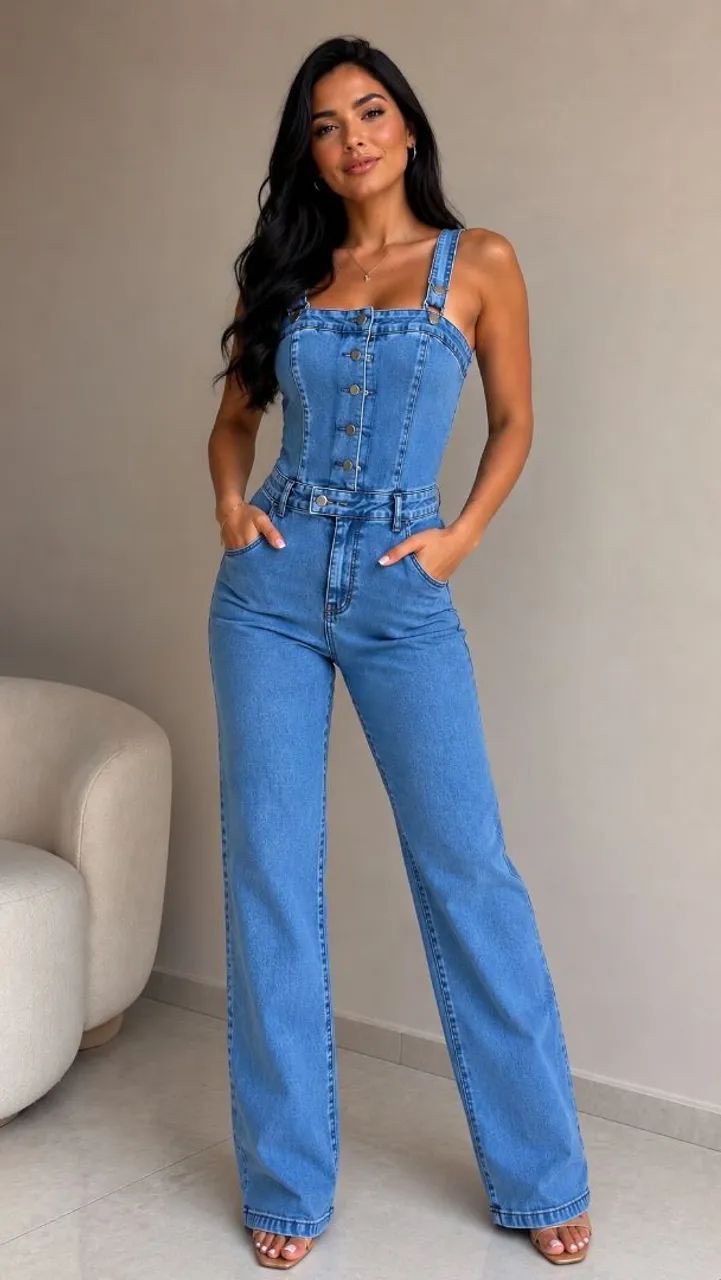 Macacão marca Rhero jeans N° 46 - Foto 3
