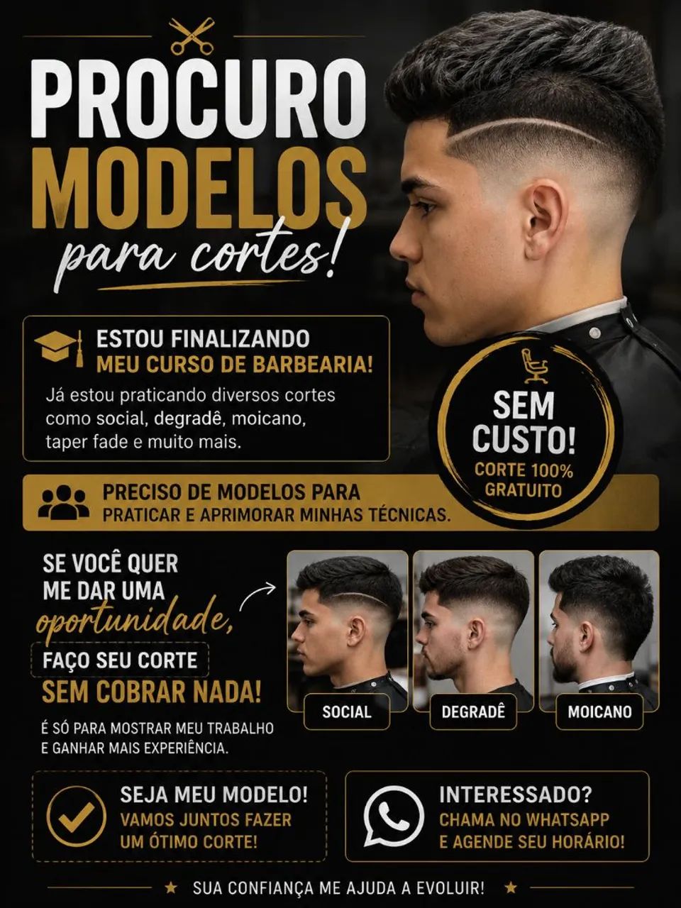 Homens para cortes gratuitos 
