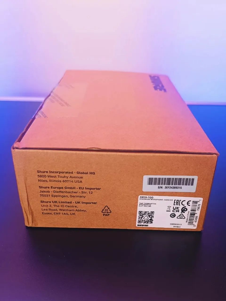 Headset Profissional SM39 SHURE Original Profissional Para Sistemas sem Fio  - Foto 6