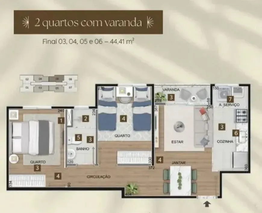PLANTA 44m²