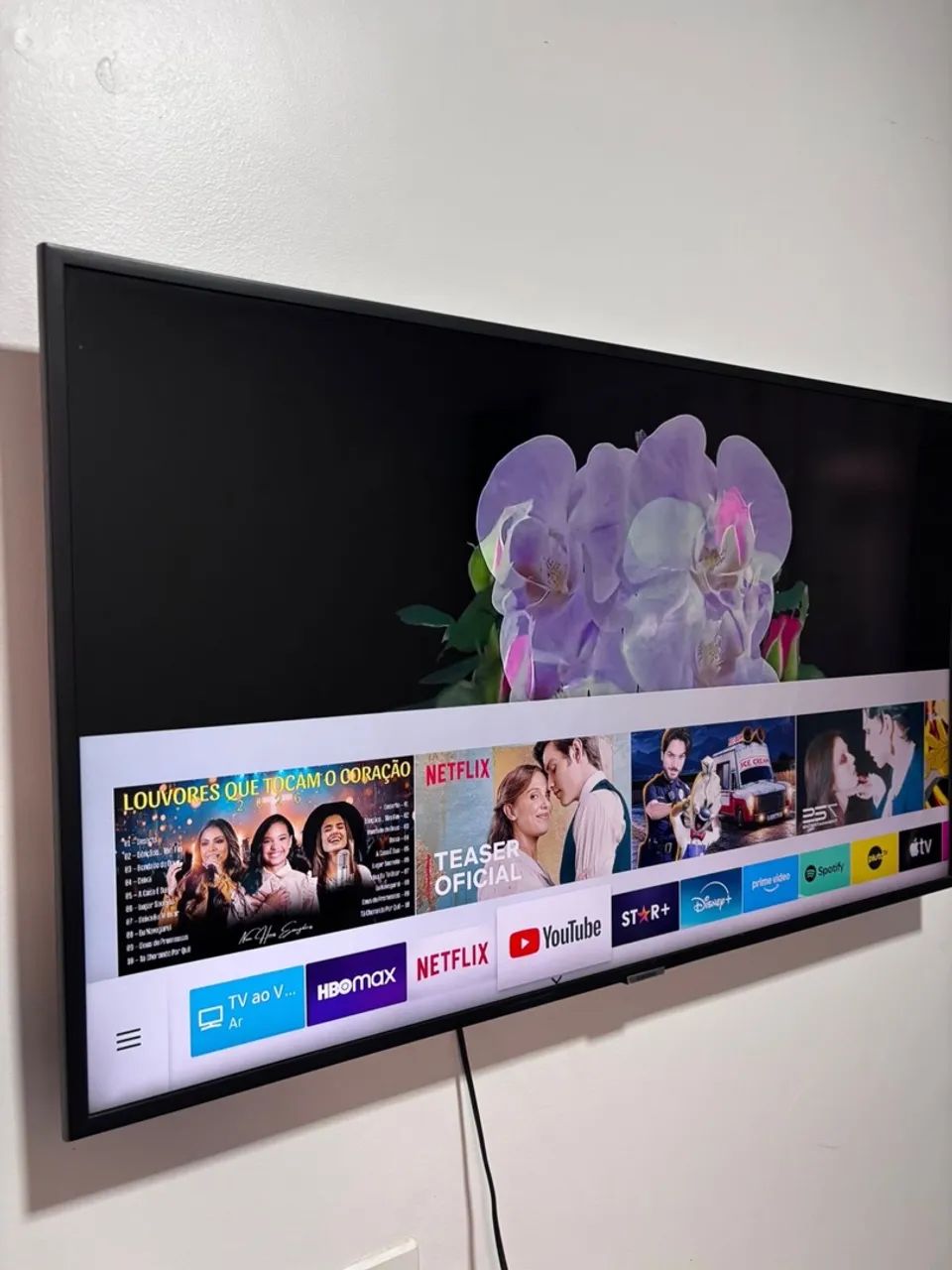 Smart tv Samsung 4k 50 polegadas imagem impecável. - Foto 5