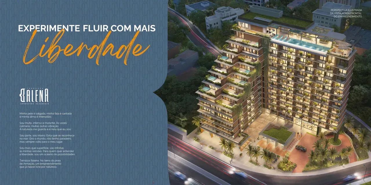 APARTAMENTO STUDIO, 1 QUARTO E 2 QUARTOS EM ARMAÇÃO - Terrazza Balena