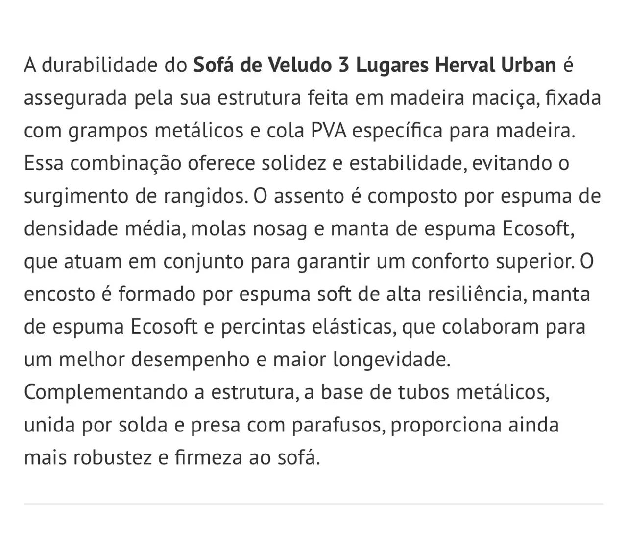 Sofá Living Urban - Herval  - Foto 5
