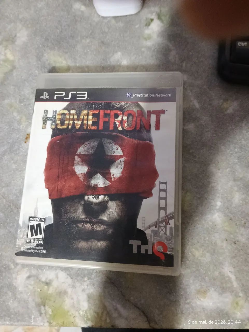 Homefront PS3, capa e cd