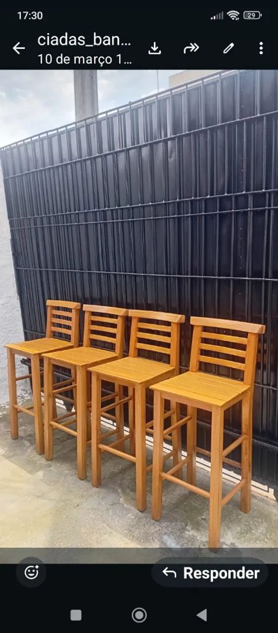 Banquetas novas 