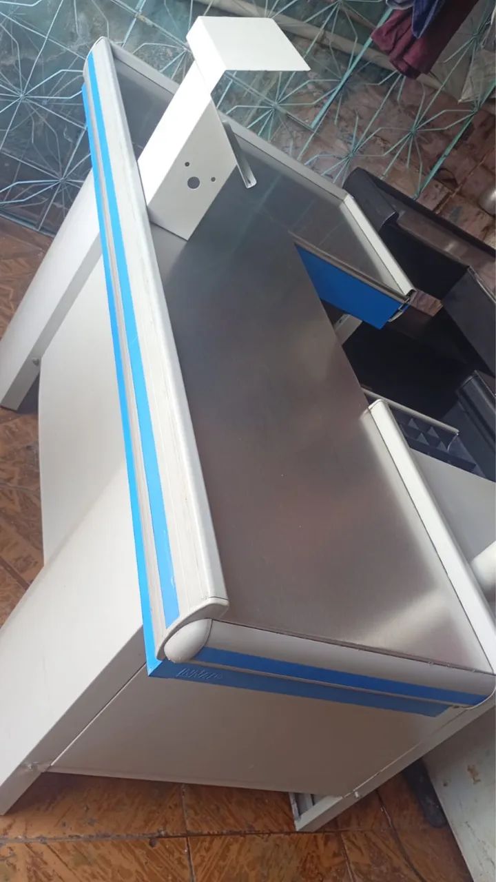 Balcão caixa de supermercado 