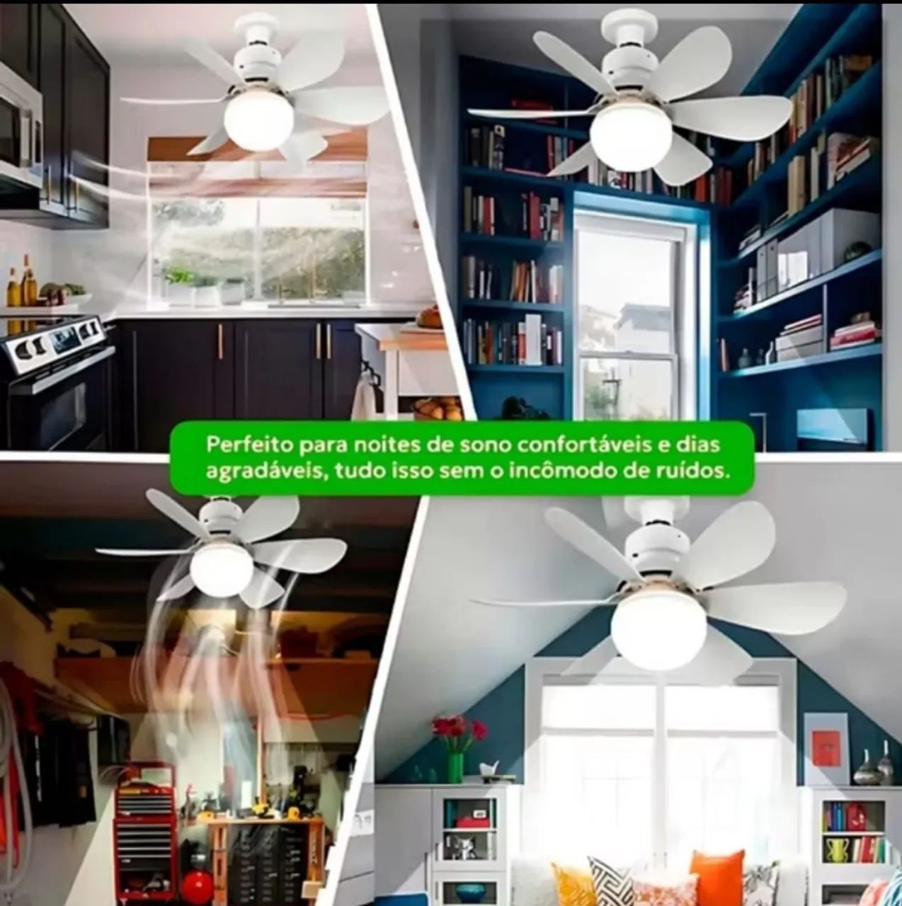 Ventilador de teto luz led - Foto 2