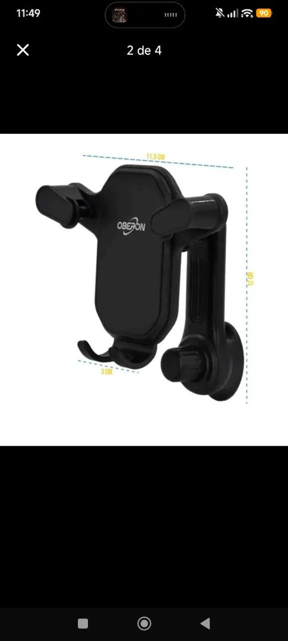 Suporte Veicular Universal para Celular OP-SP23 com Rotação 360° - Foto 2