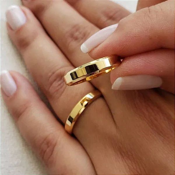 Aliança casamento noivado compromisso  - Foto 2