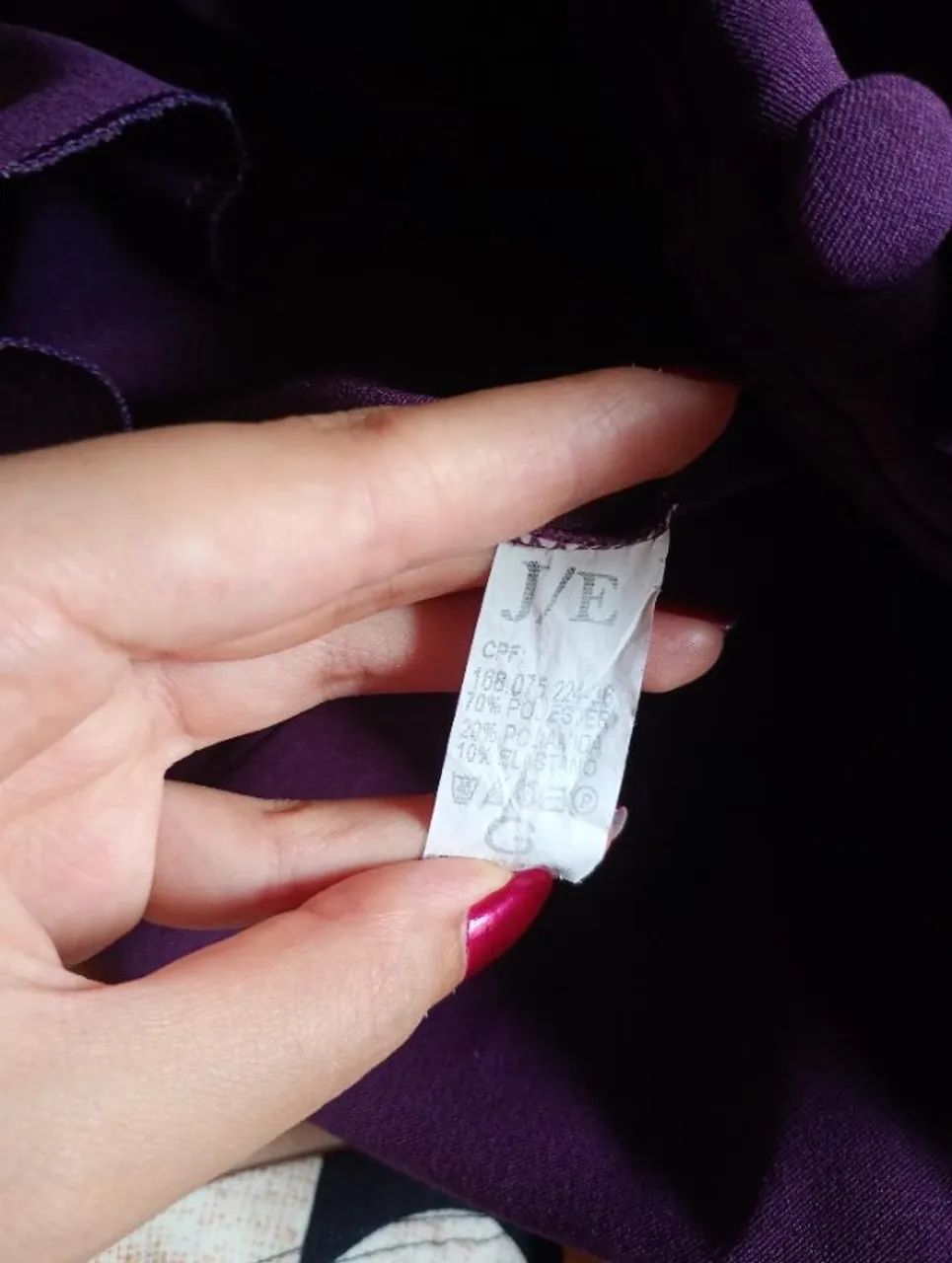 Short saia roxo com amarração e botões - Foto 5