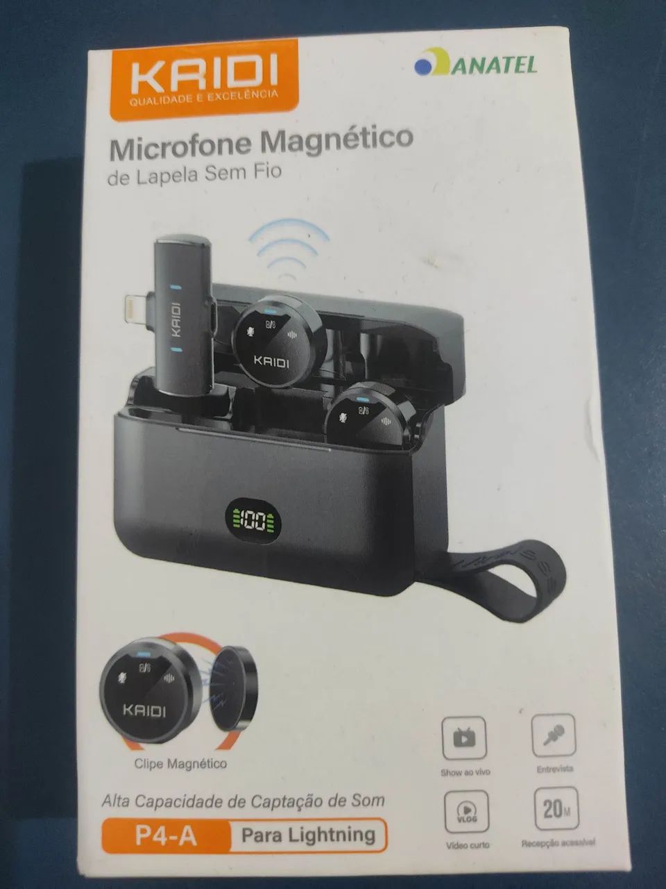 Microfone de lapela sem fio416602339253299200