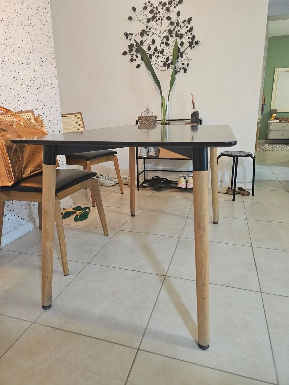 Mesa Eames Retangular Preta  - Foto 3