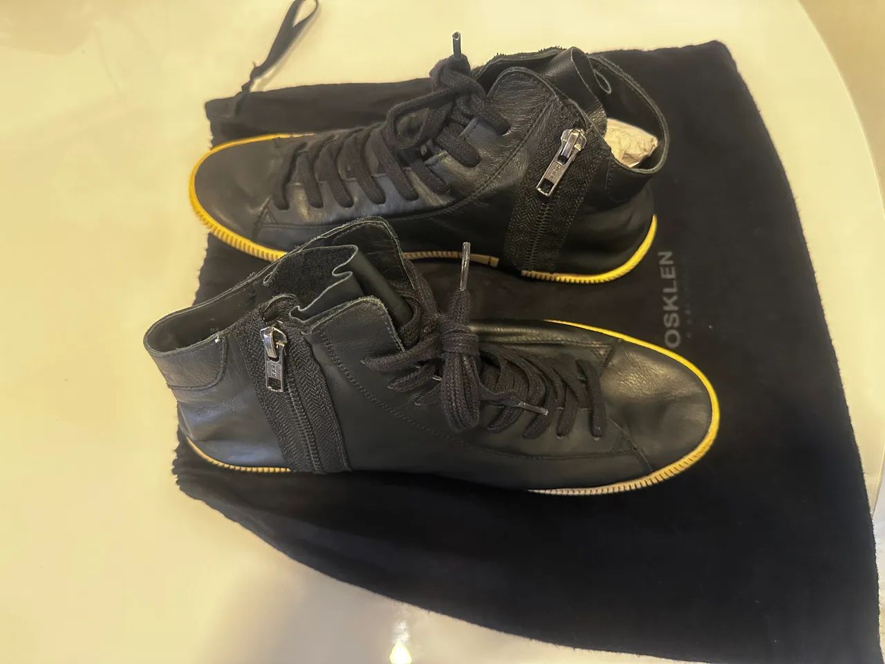 Tênis Cano Alto Arpoador Soft Preto - OSKLEN - Foto 3