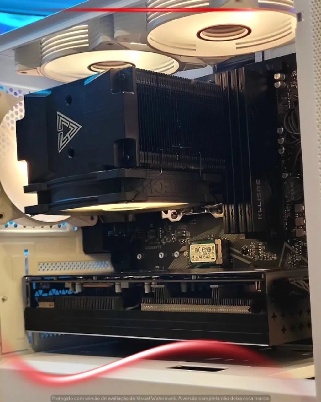 Setup R5 3600, RX 5700 XT 8GB, 32GB RAM, Aorus B550M, NVMe 256GB, Gabinete Mancer - Foto 4