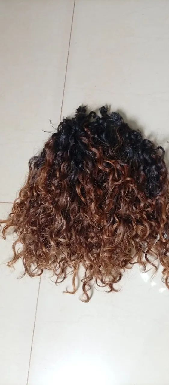 Cabelo humano brasileiro cacheado  - Foto 2
