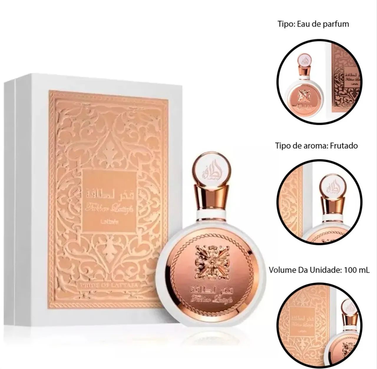 Perfume Fakhar Rose Lattafa 100ml - Foto 3