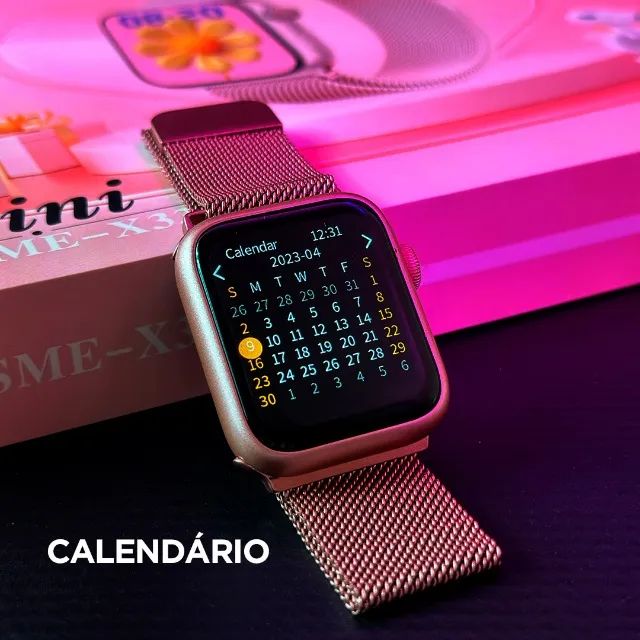 Relógio Smartwatch Feminino 5 Pulseiras - Foto 3
