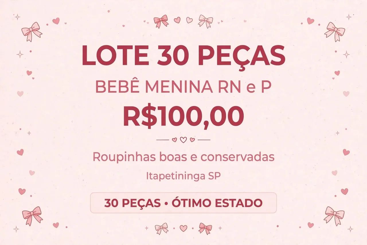 Roupa de bb Rn e P 