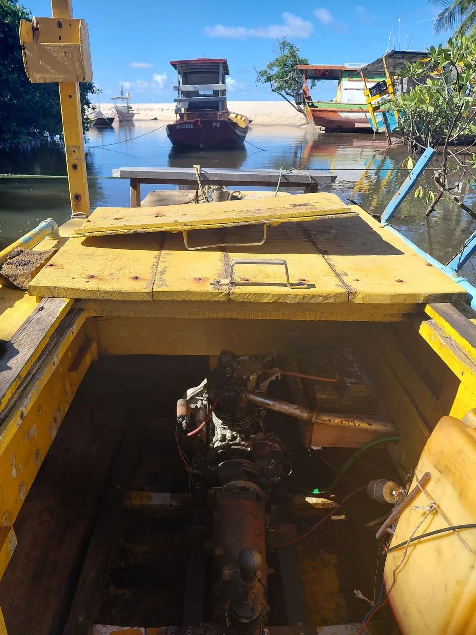Jangada com motor diesel 10hp - Foto 3