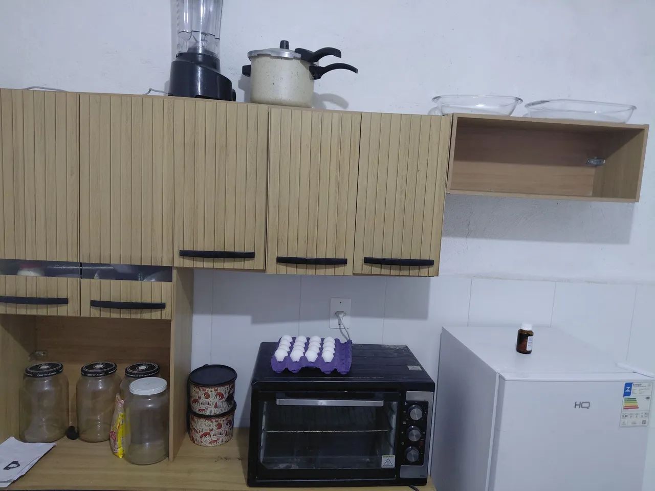 Armario de cozinha acoplado com área e bancada bom estado  - Foto 3