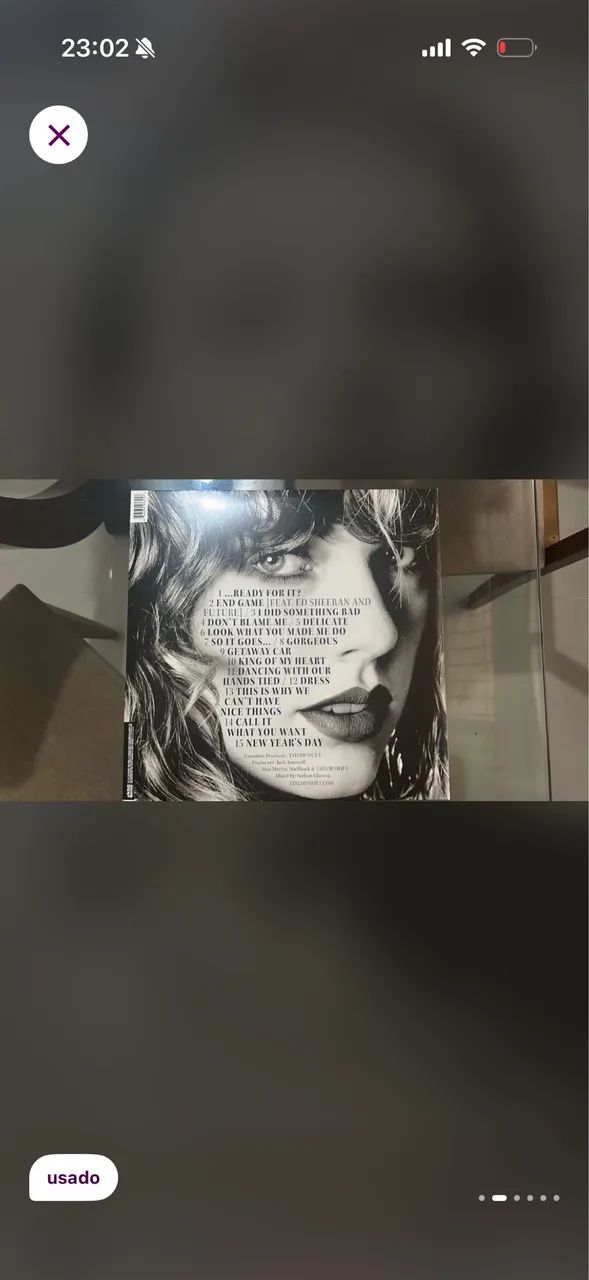 Disco de vinil duplo Taylor Swift Reputation - Foto 2