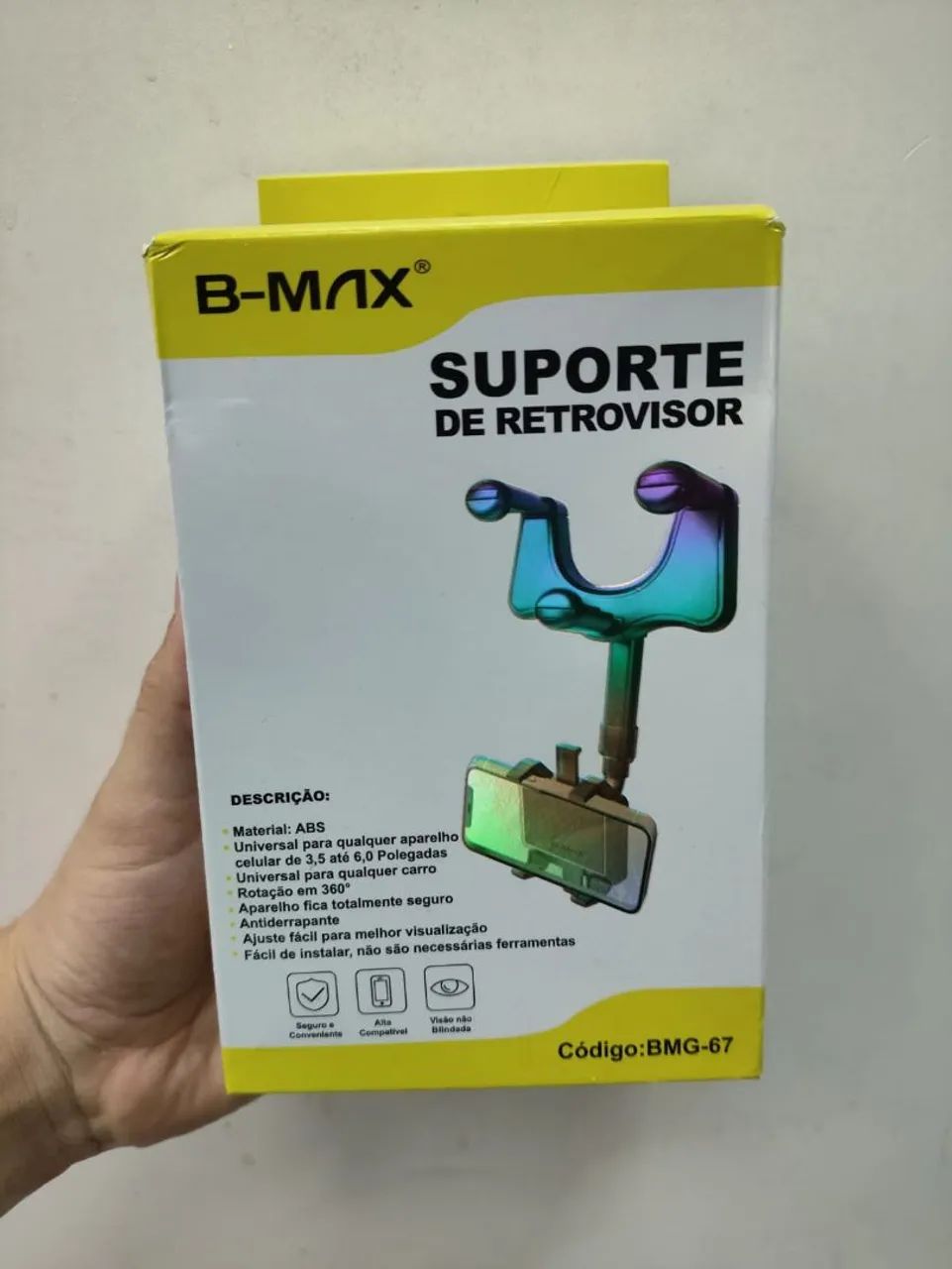 SUPORTE DE CELULAR AUTOMOTIVO [MODELO PARA RETROVISOR]