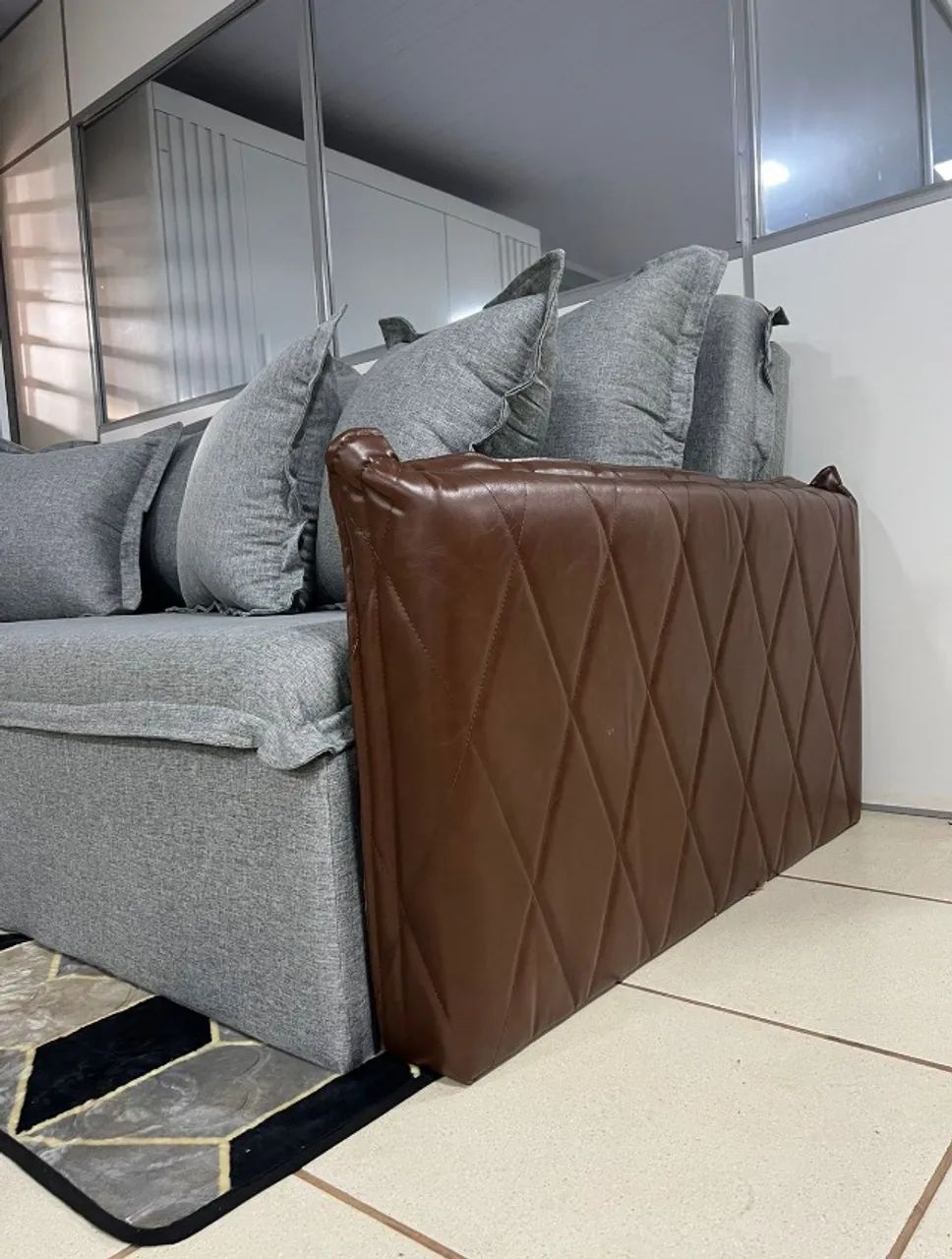 Sofá Cama Lí. (Retrátil e Reclinável) 2,00m Dividimos Em Até 10x Sem Juros - Foto 5