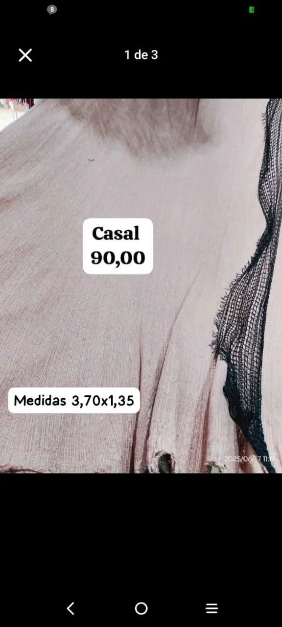 Rede de dormir casal ( ENT GRÁTIS) - Foto 2