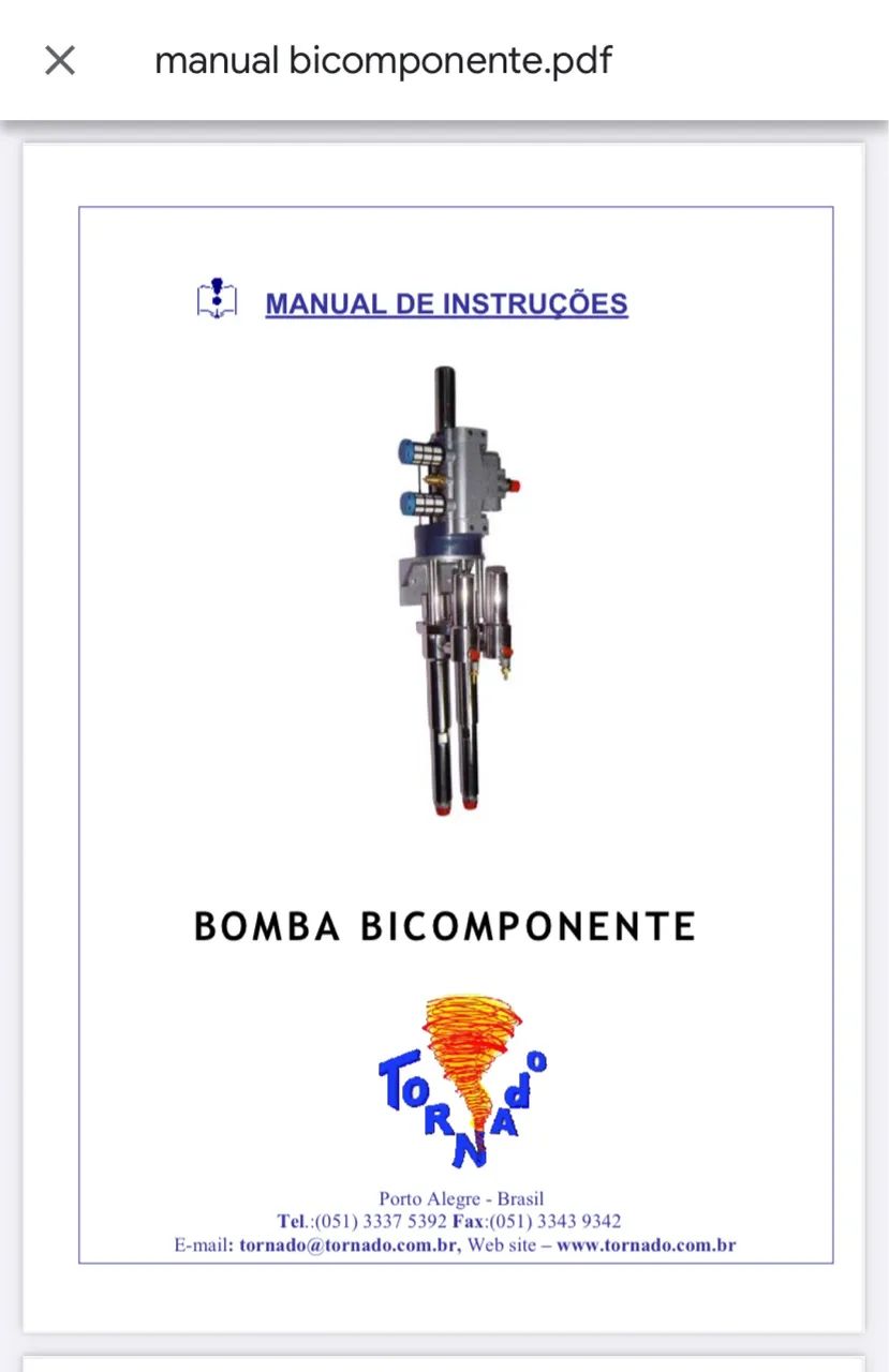 Bomba Bicomponente 1:1 Tornado - Poliureia / Poliuretano - Foto 3