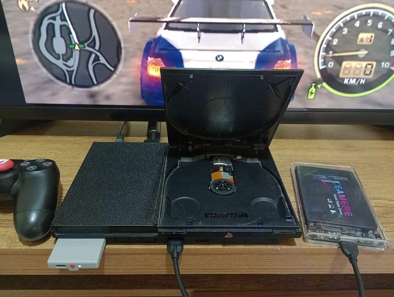 PS2 SLIM + SSD 120GB COM JOGOS  - Foto 2