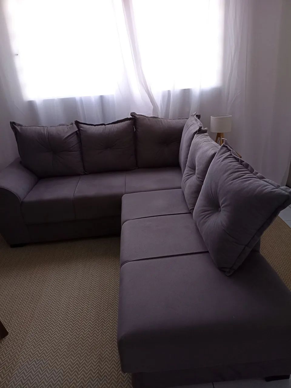 Sofá cinza escuro R$ 650,00 - Foto 3