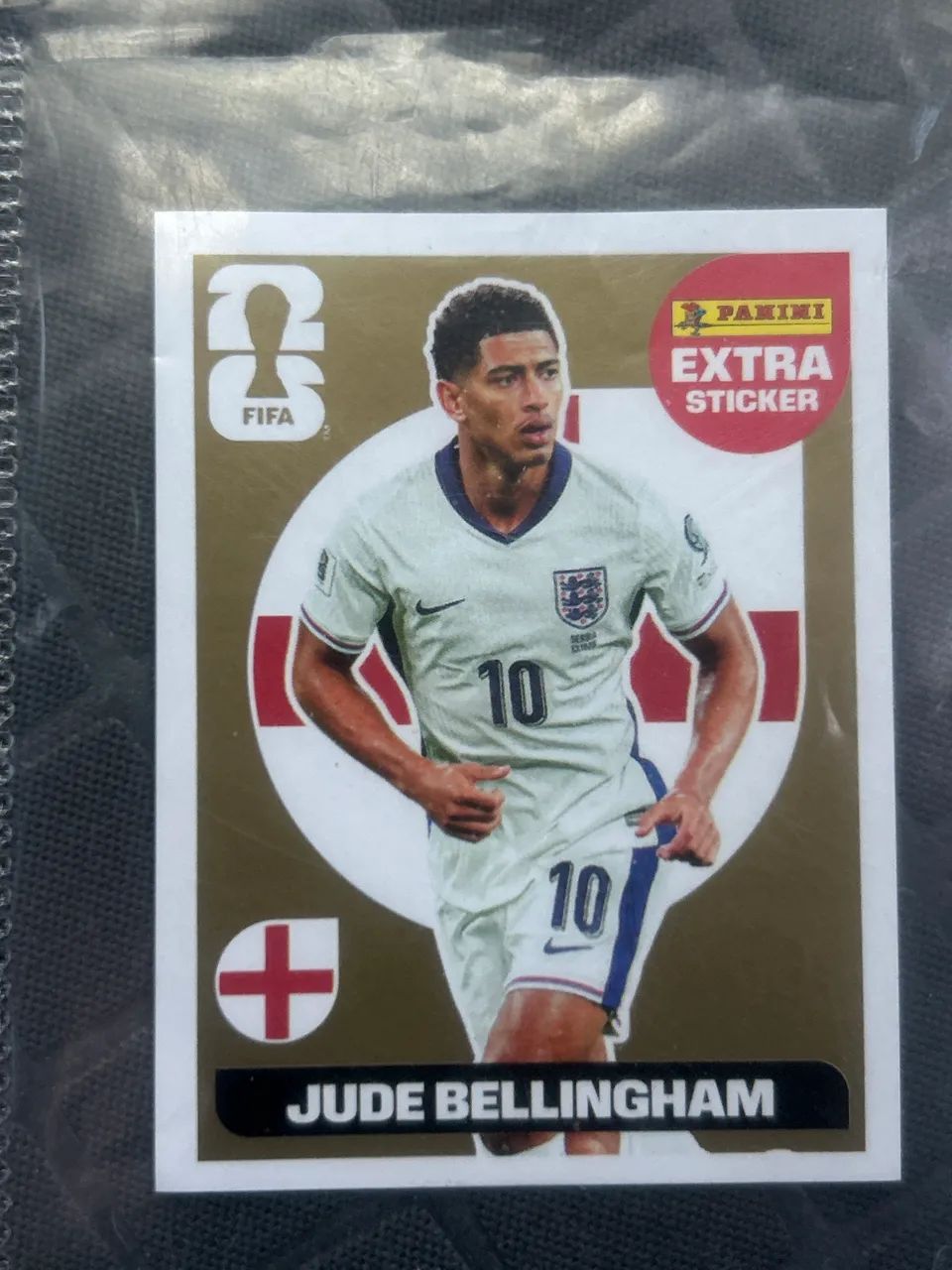 Figurinha Extra Jude Bellingham Dourada Álbum Panini 2026