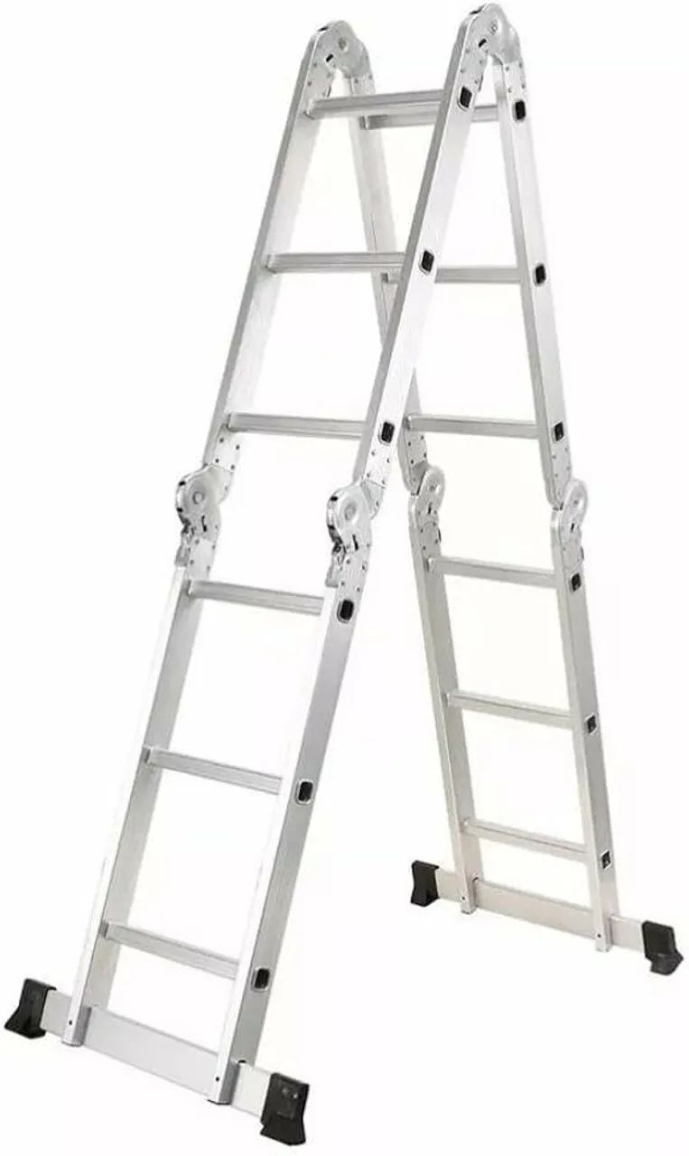 Escada de aluminio multifuncional 4 x3 - Foto 4