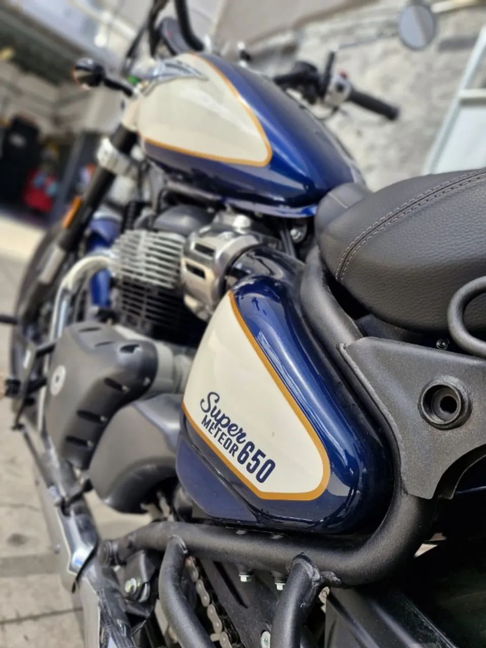 Super Meteor 650 Celestial Blue  Marcio Carioca * - Foto 4