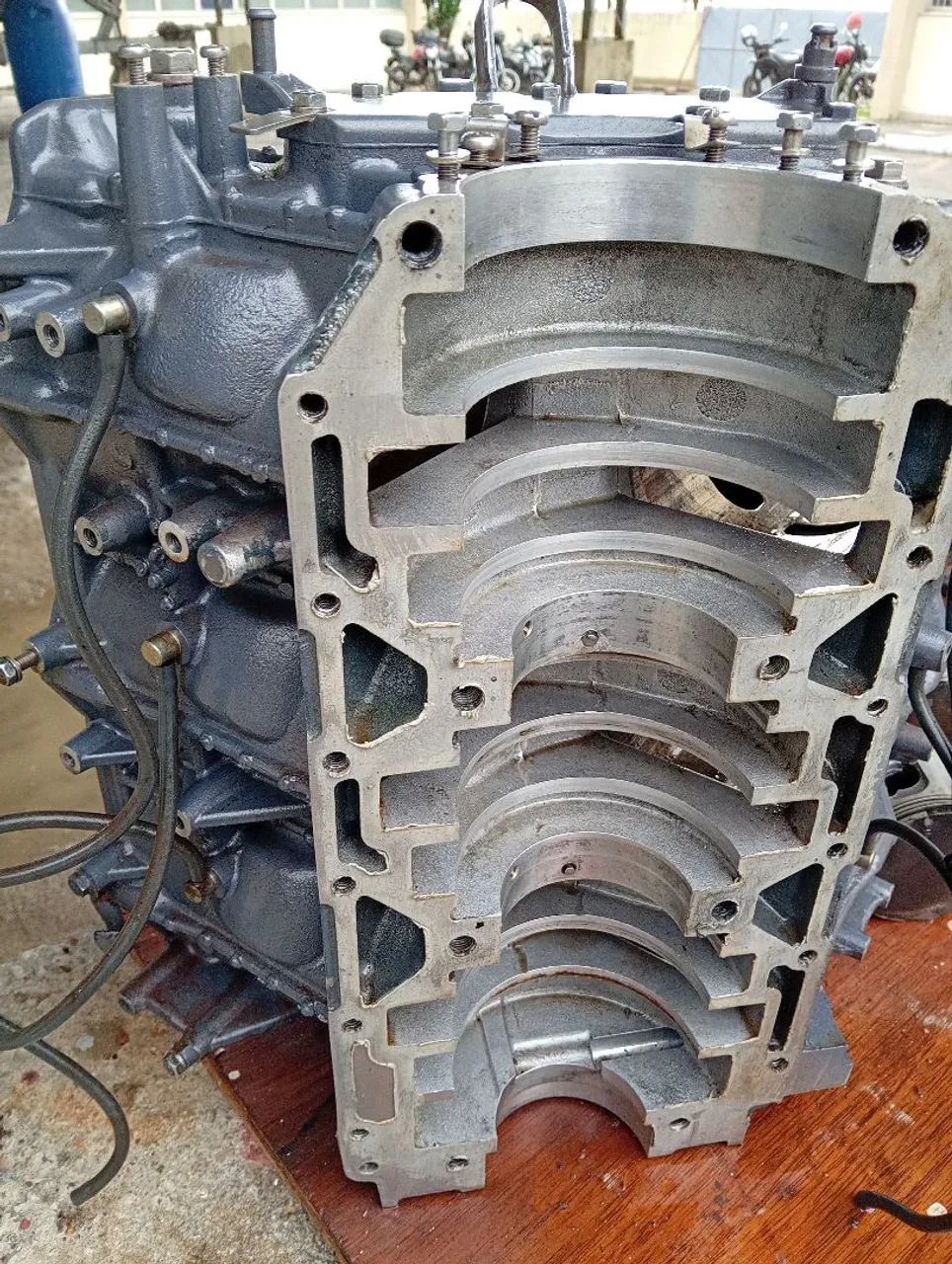 Yamaha200 Hp 2 tempo bloco do motor 