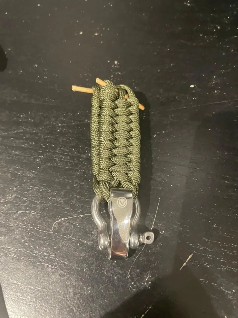 Pulseira Paracord Verde - Foto 3