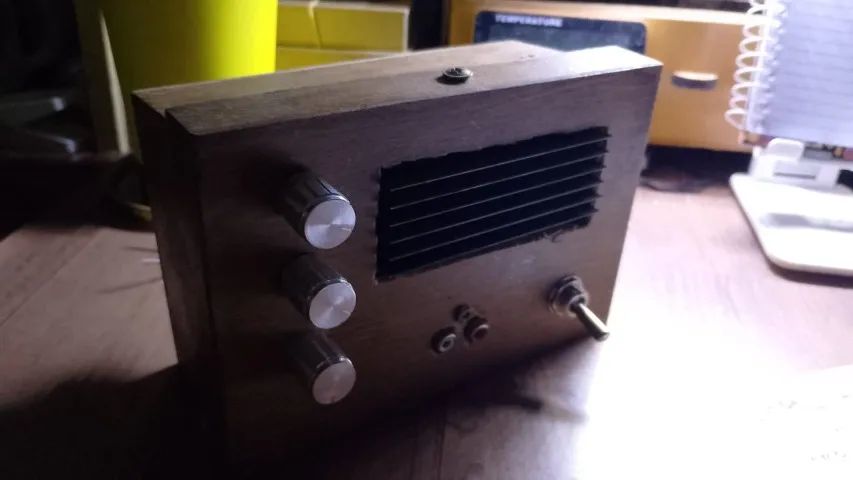 Kit Home-Studio retrô: Caixas 100w passivas + amplificador artesanal - Foto 2