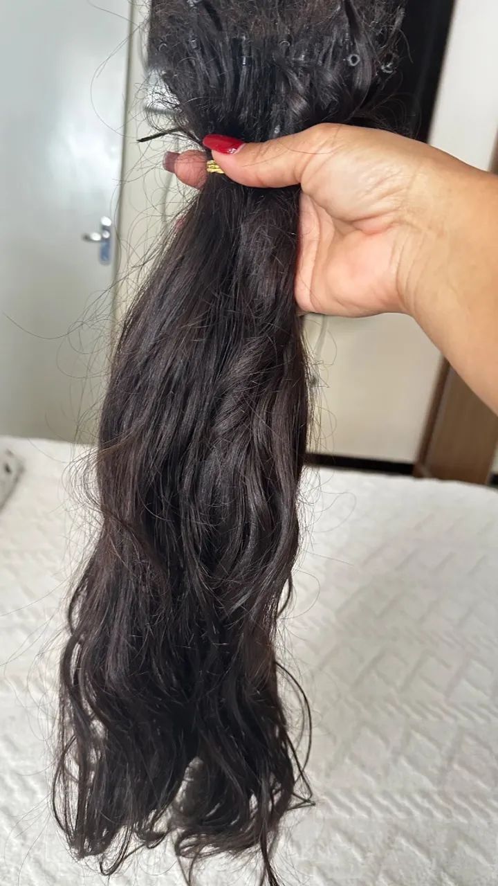 Mega hair 280 gramas de cabelo humano com 55 a 60 de comprimento  - Foto 4