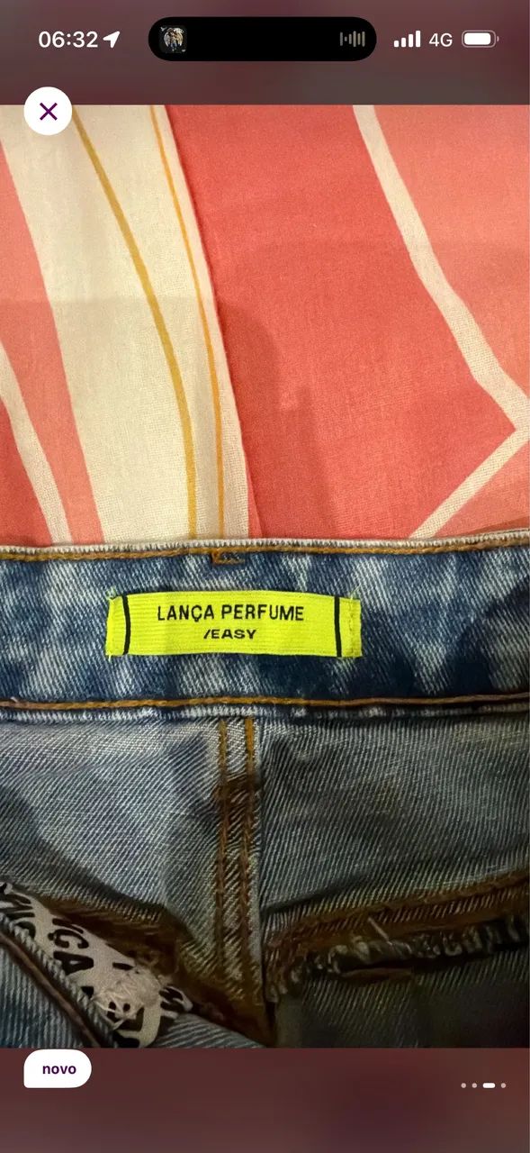 saia jeans lança perfume/easy com strass 34 - Foto 3