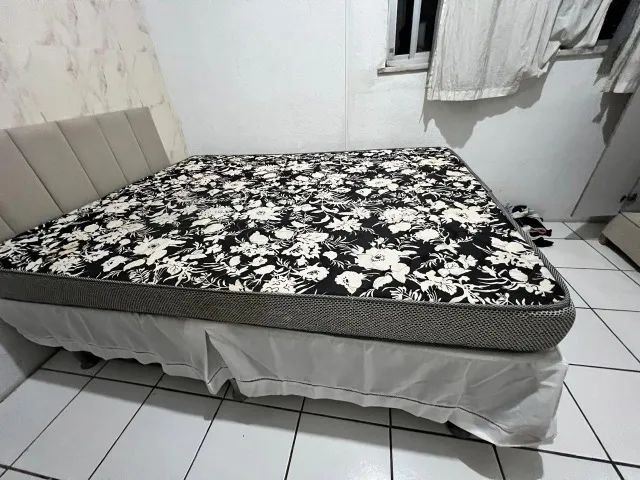 Cama Box Casal Completa - Base Ortobom Physical Ultra Resistente - Foto 3