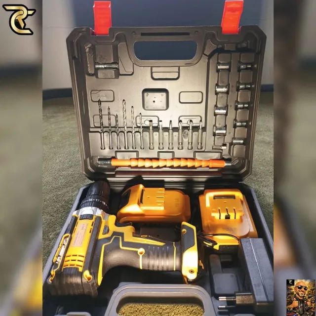 Furadeira Parafusadeira 48v Nova + 2 Baterias + Maleta e Acessórios - Foto 2